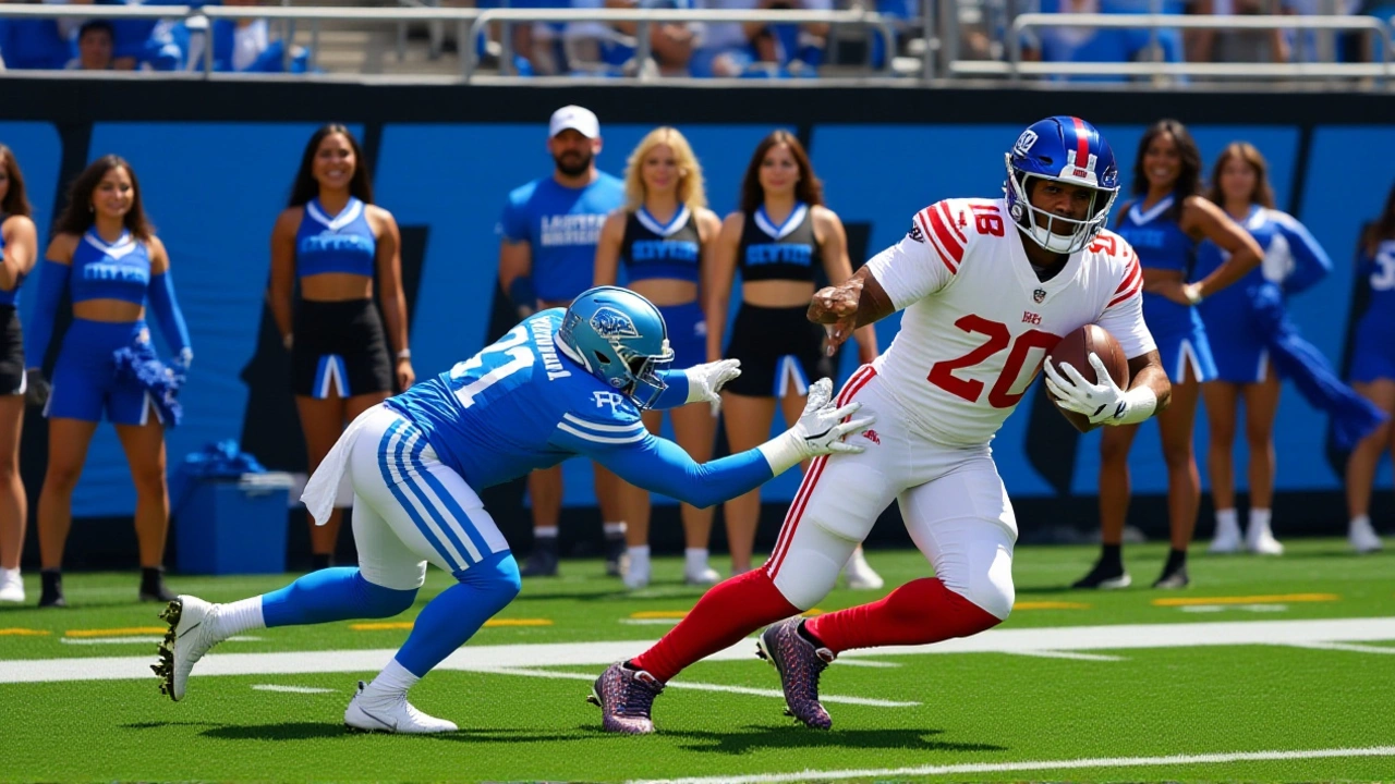 Jameis Winston catches 33-yard TD pass from Gunner Olszewski in epic Giants-Lions trick play